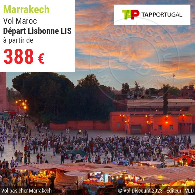 Vol discount Lisbonne Marrakech TAP Portugal