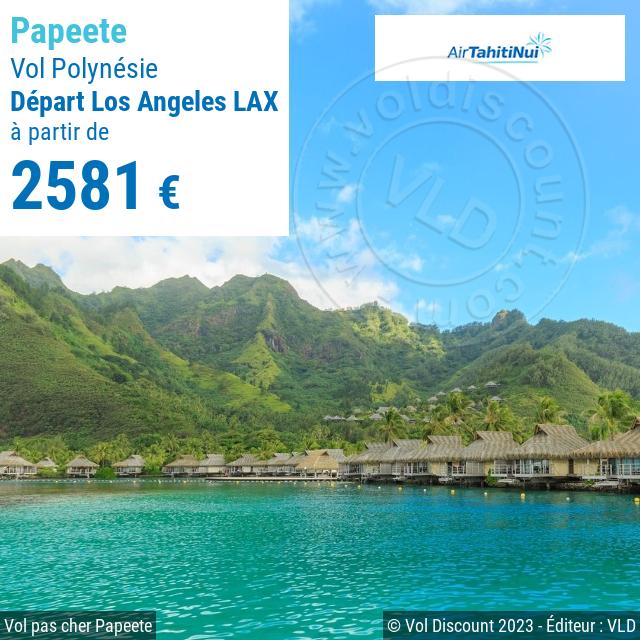 Vol discount Papeete Air Tahiti Nui