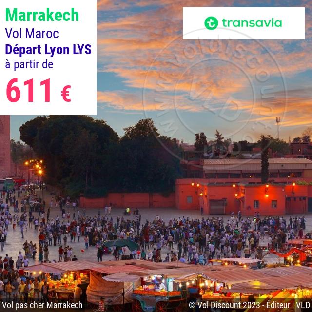 Vol discount Lyon Marrakech