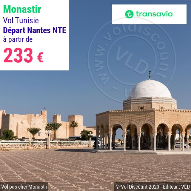 Vol discount Monastir Transavia France