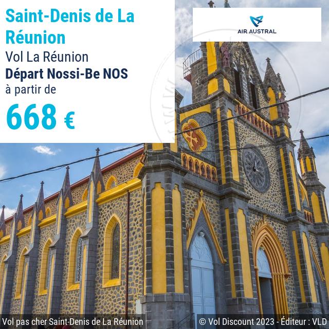 Vol discount Nossi-Be Saint-Denis de La Réunion Air Austral