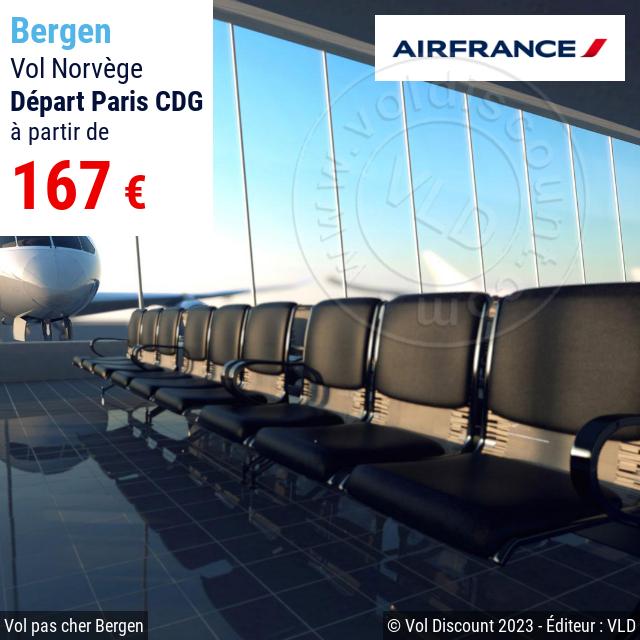 Vol discount Paris Bergen Air France