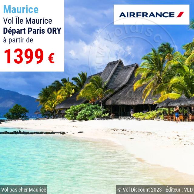 Vol discount Paris Maurice Air France