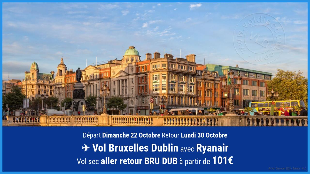 Vol moins cher Bruxelles Dublin Ryanair