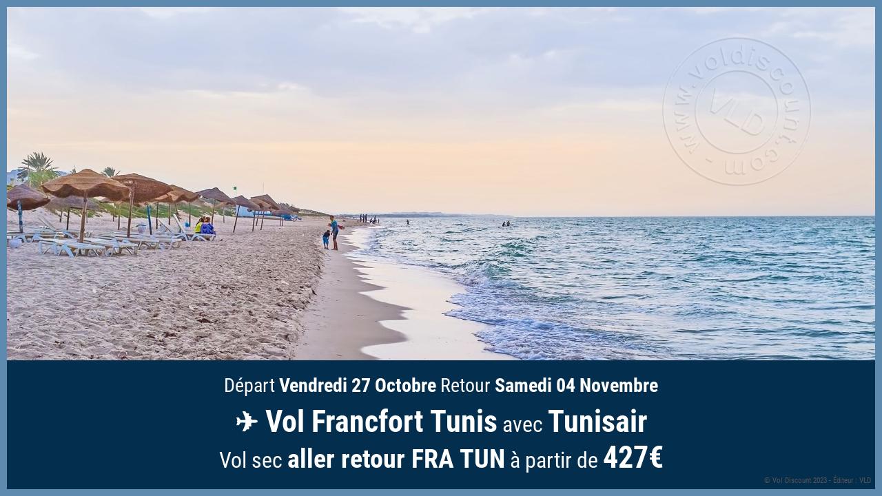 Vol moins cher Tunisie Tunisair