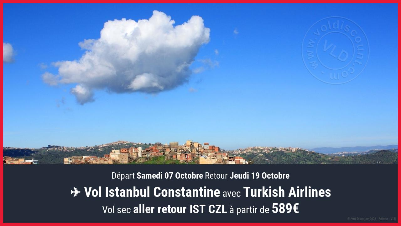 Vol moins cher Algérie Turkish Airlines