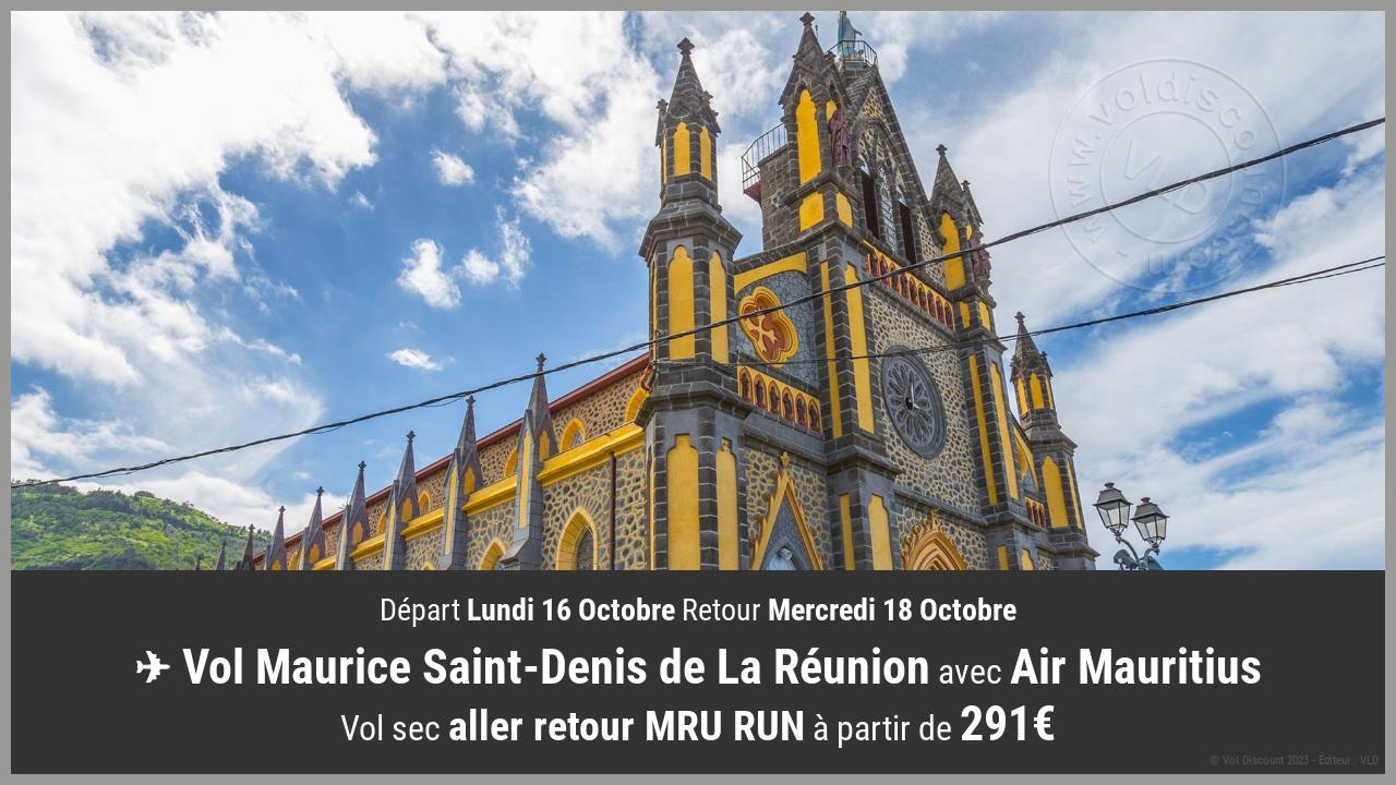 Vol moins cher Saint-Denis de La Réunion Air Mauritius