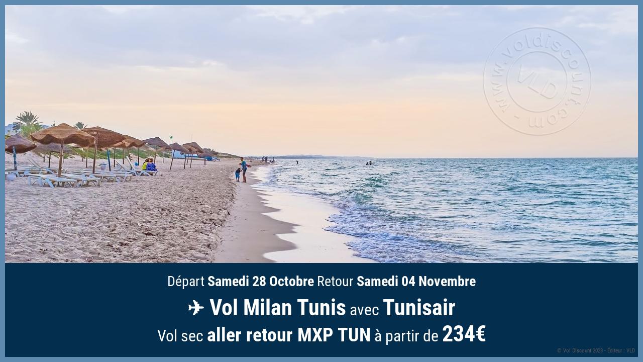 Vol moins cher Tunisie Tunisair