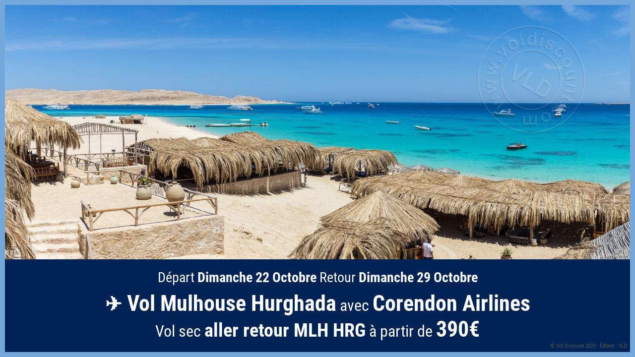 Vol moins cher Mulhouse Hurghada Corendon Airlines