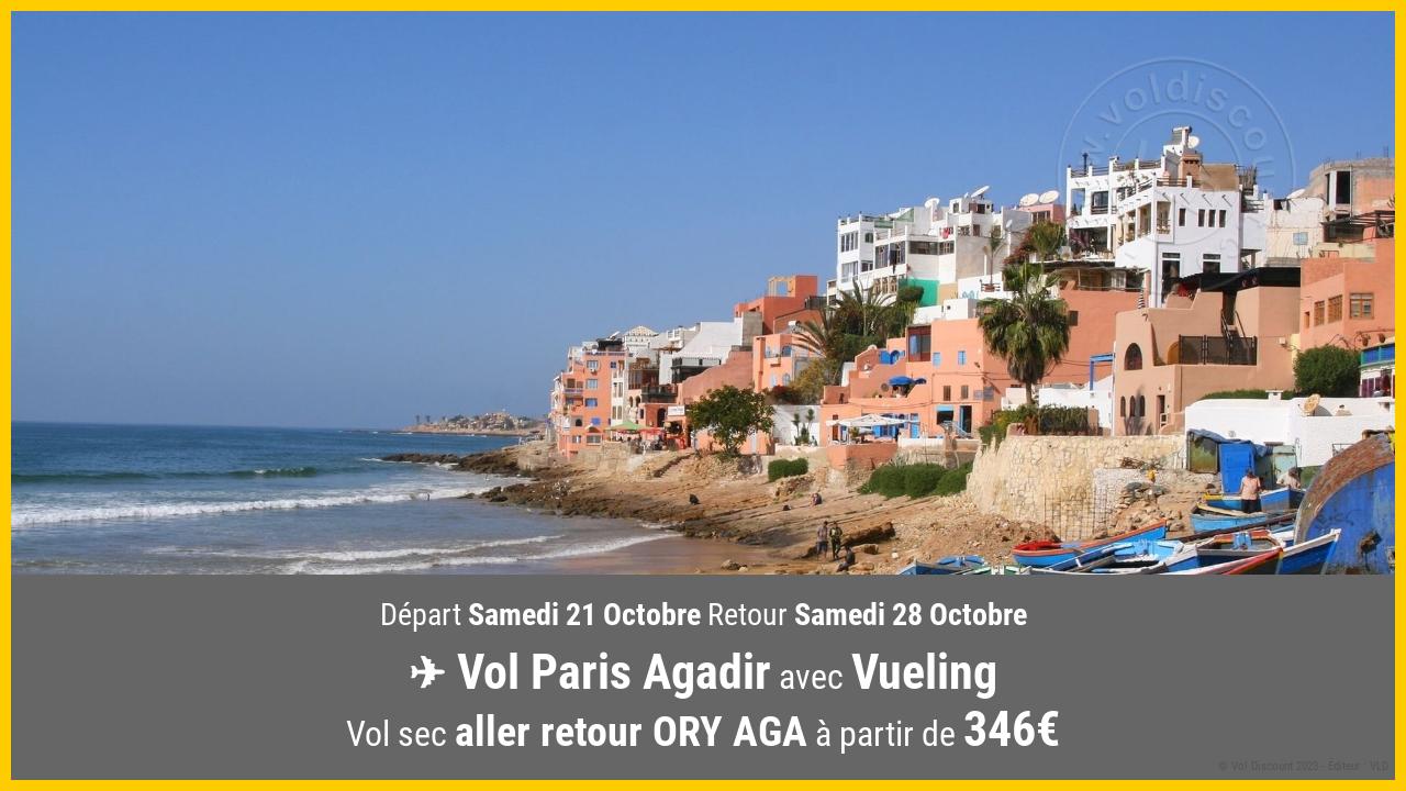 Vol moins cher Agadir