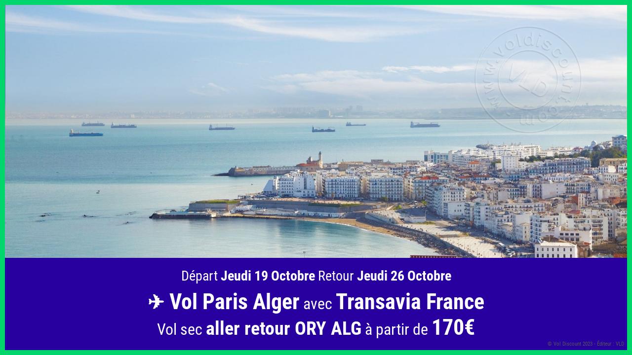 Vol moins cher Algérie Transavia France