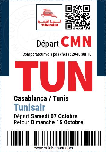 Vol pas cher Tunisie Tunisair
