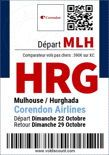 Vol pas cher Mulhouse Hurghada Corendon Airlines