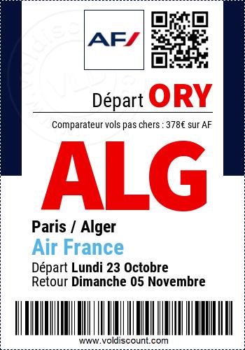 Vol pas cher Algérie Air France