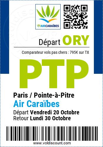 Vol pas cher Paris Pointe-à-Pitre Air Caraïbes