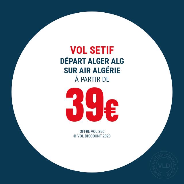 Vol promo Setif Air Algérie