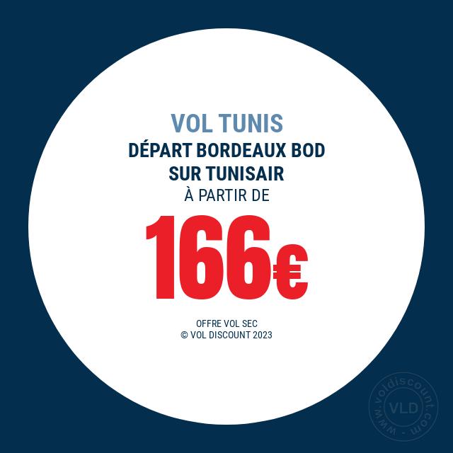 Vol promo Tunisie Tunisair