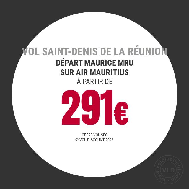 Vol promo Saint-Denis de La Réunion Air Mauritius