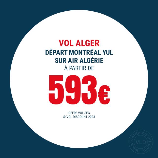 Vol promo Algérie Air Algérie