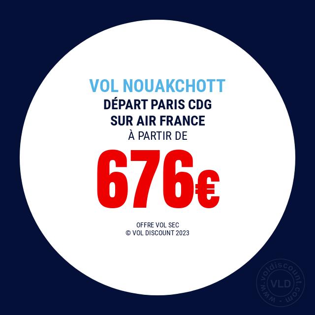 Vol promo Paris Nouakchott Air France