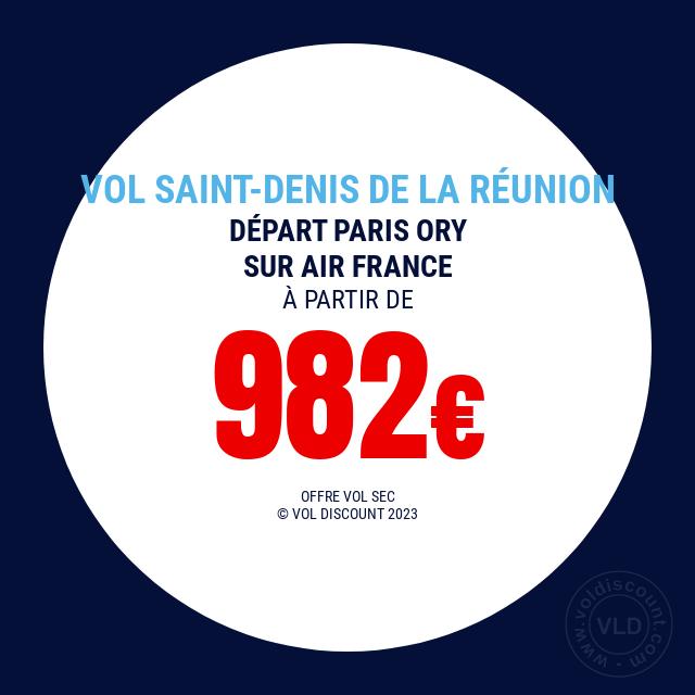 Vol promo Saint-Denis de La Réunion