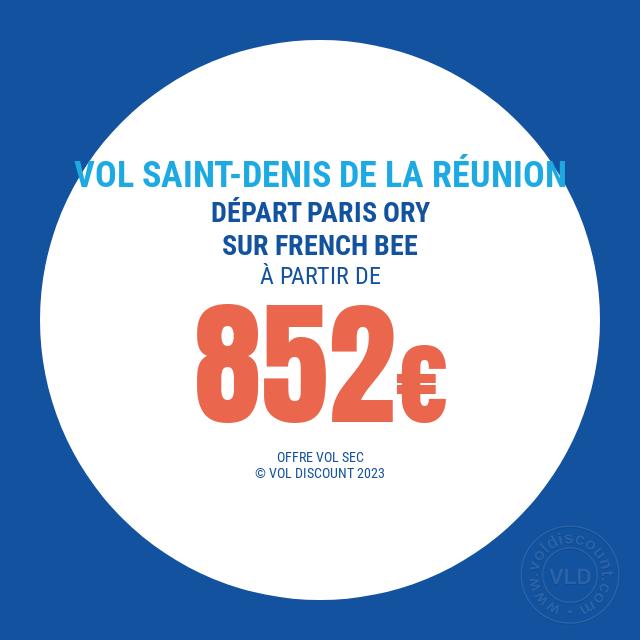 Vol promo Paris Saint-Denis de La Réunion