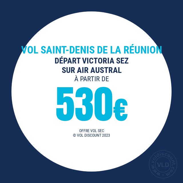 Vol promo Victoria Saint-Denis de La Réunion Air Austral