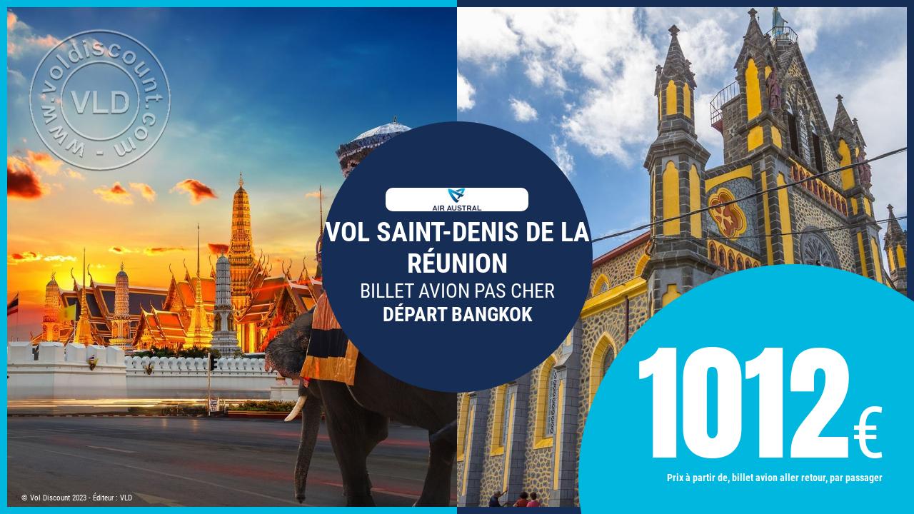 Vol sec Bangkok Saint-Denis de La Réunion Air Austral