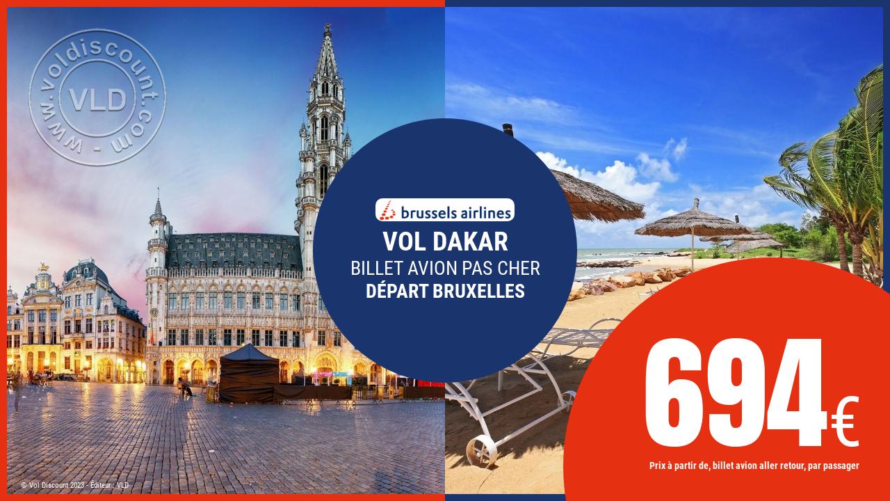 Vol sec Bruxelles Dakar Brussels Airlines
