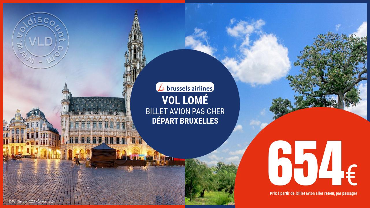 Vol sec Bruxelles Lomé Brussels Airlines