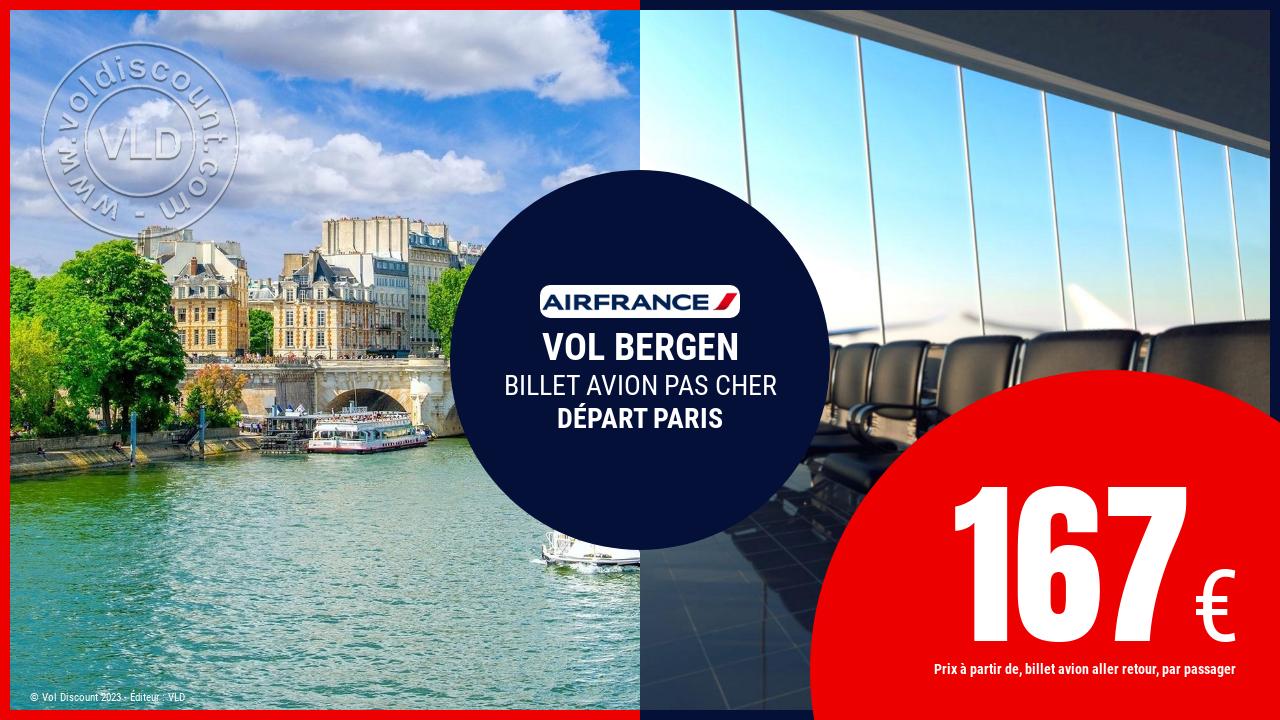 Vol sec Paris Bergen Air France