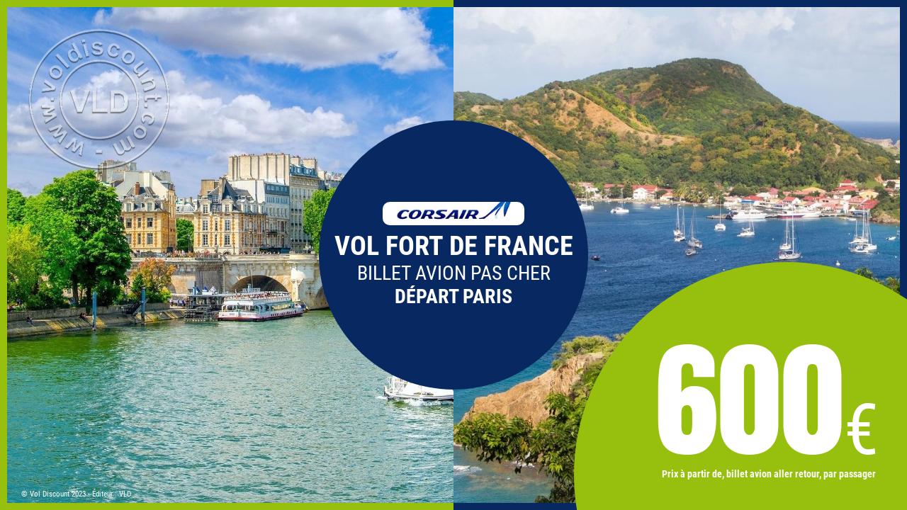 Vol sec Fort de France Corsair