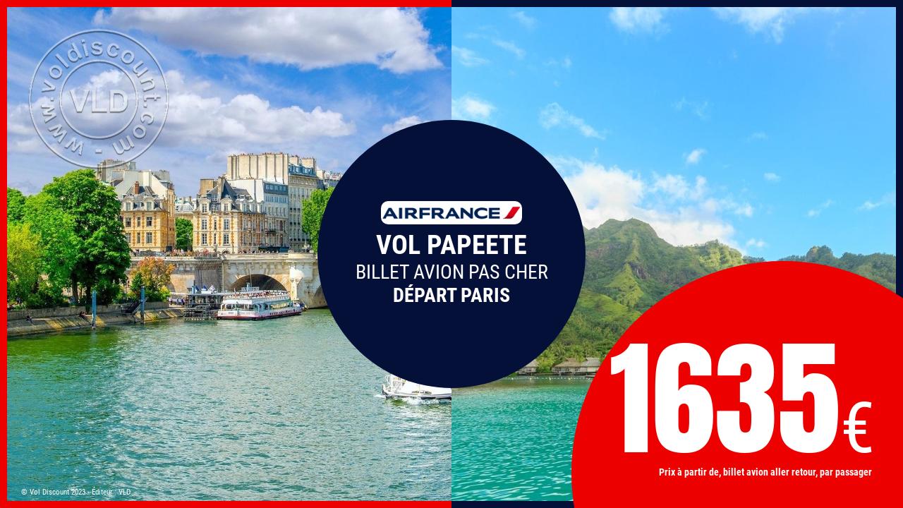 Vol sec Paris Papeete Air France