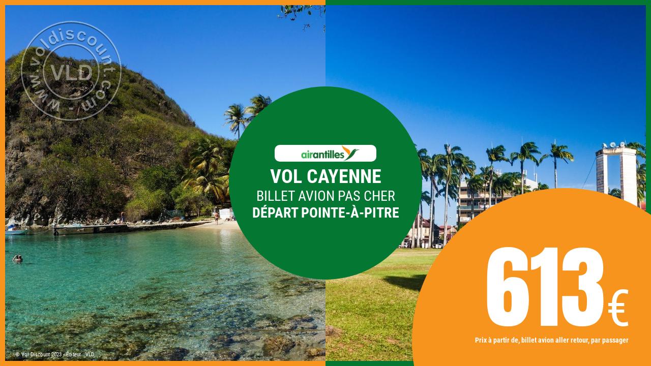 Vol sec Pointe-à-Pitre Cayenne Air Antilles