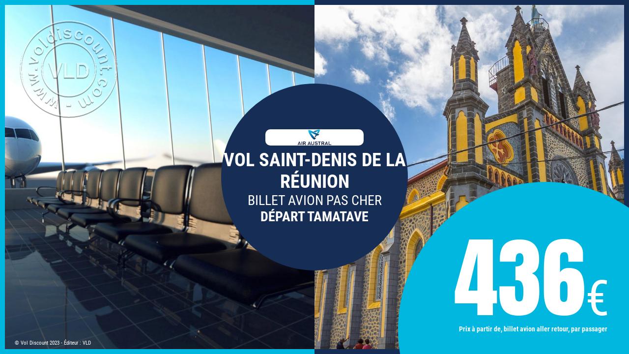 Vol sec Tamatave Saint-Denis de La Réunion Air Austral