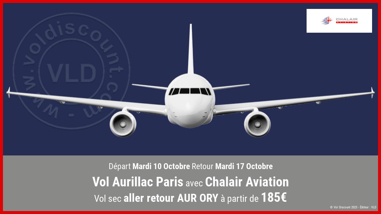 Vol Aurillac Paris Chalair Aviation