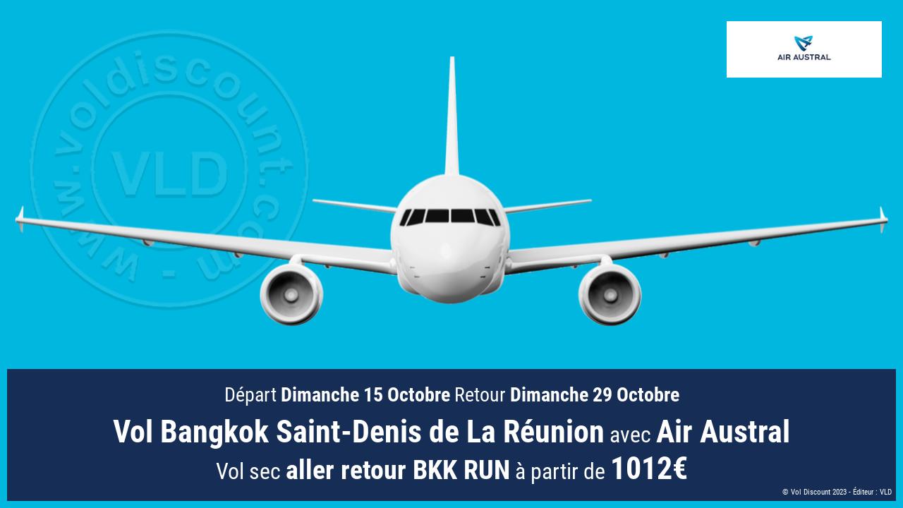 Vol Bangkok Saint-Denis de La Réunion Air Austral