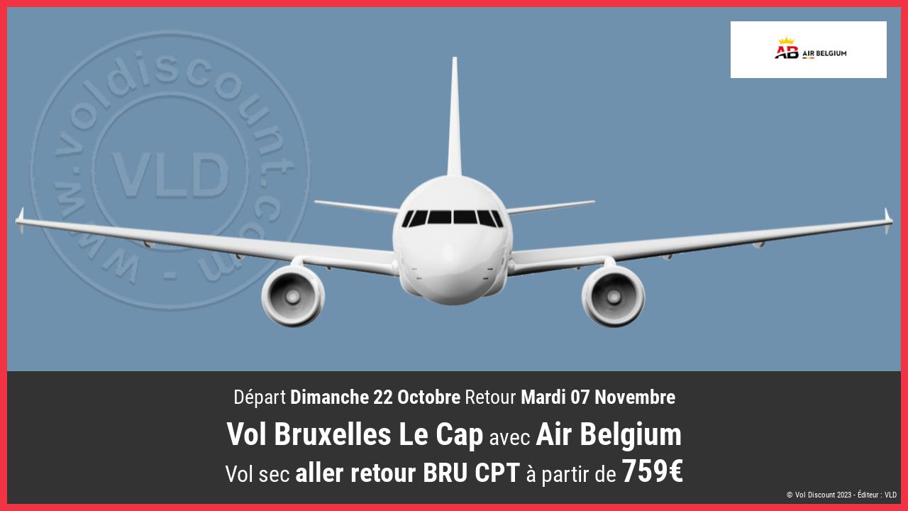 Vol Bruxelles Le Cap Air Belgium