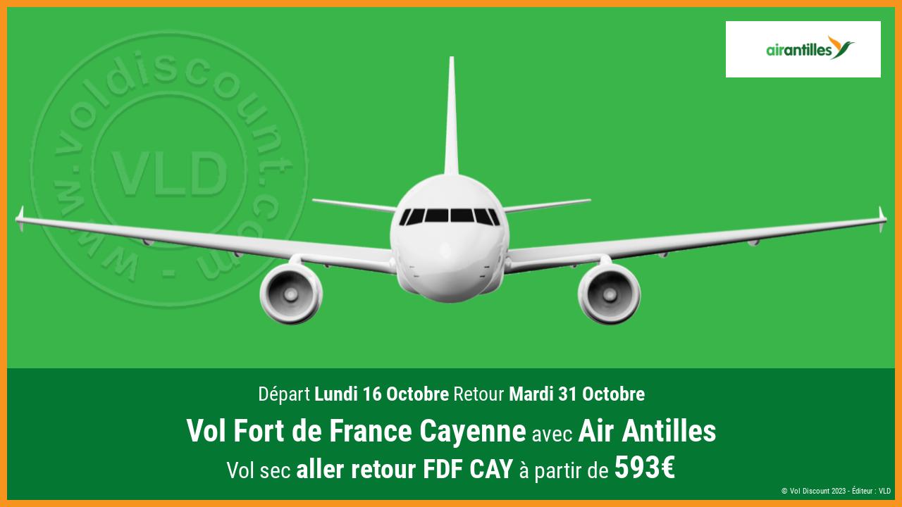 Vol Fort de France Cayenne Air Antilles
