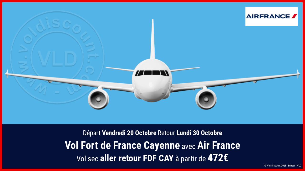 Vol Fort de France Cayenne Air France