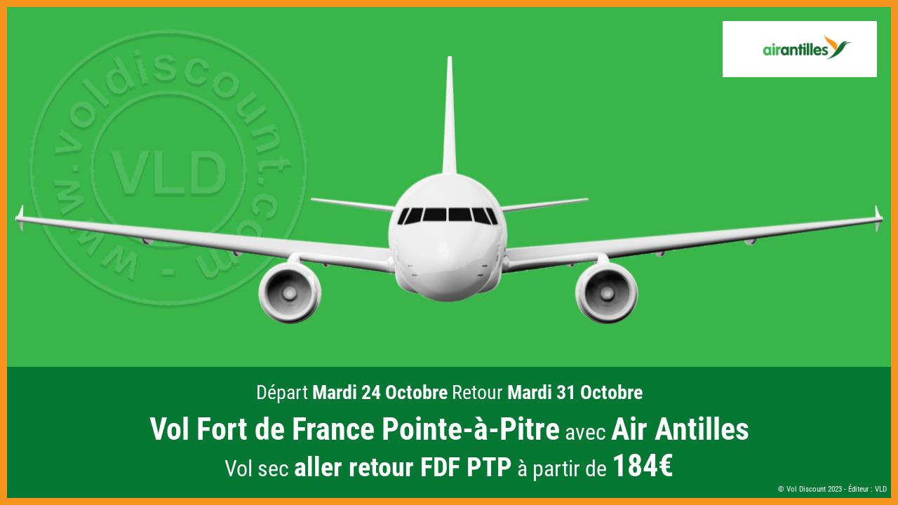 Vol Fort de France Pointe-à-Pitre Air Antilles