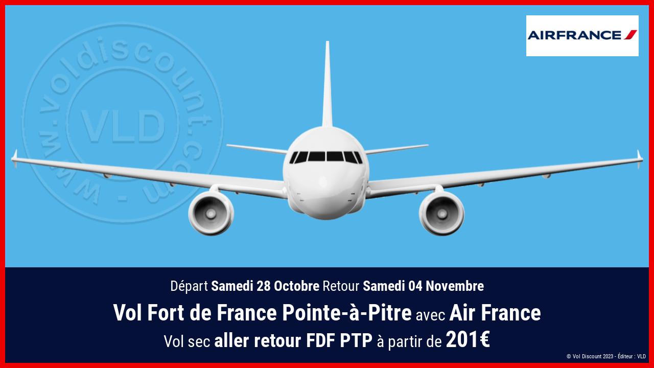 Vol Fort de France Pointe-à-Pitre Air France