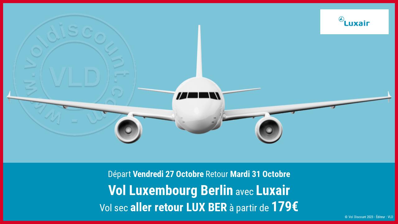 Vol Luxembourg Berlin Luxair
