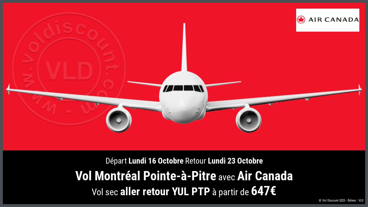 Vol Montréal Pointe-à-Pitre