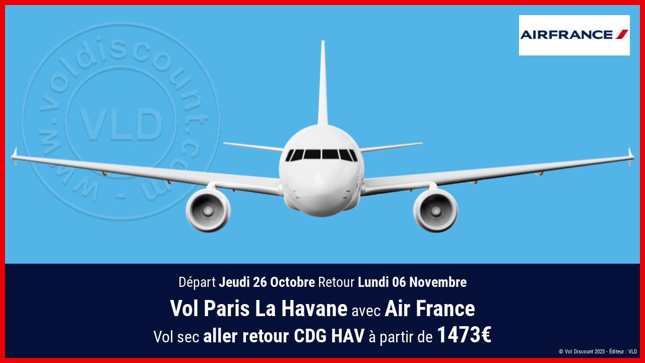 Vol Paris La Havane Air France