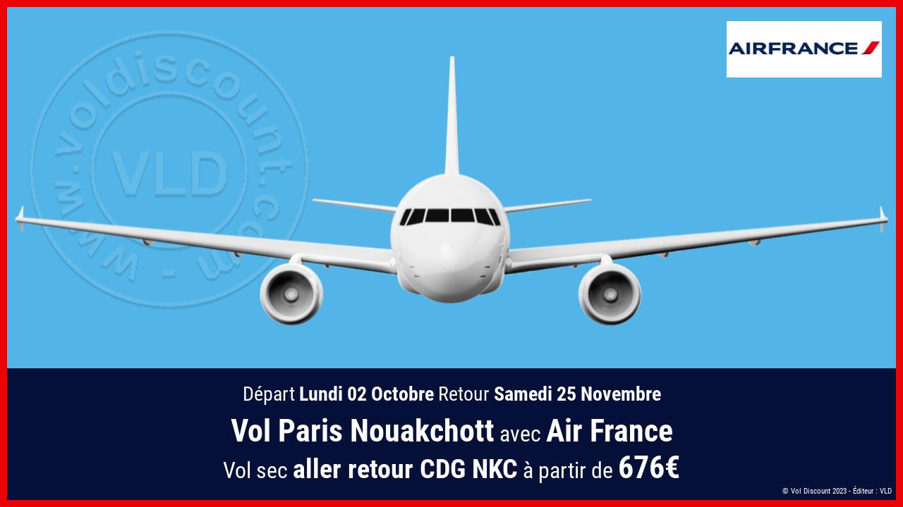 Vol Paris Nouakchott Air France