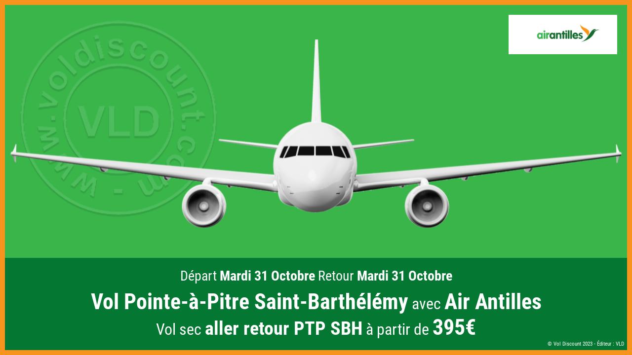 Vol Pointe-à-Pitre Saint-Barthélémy Air Antilles