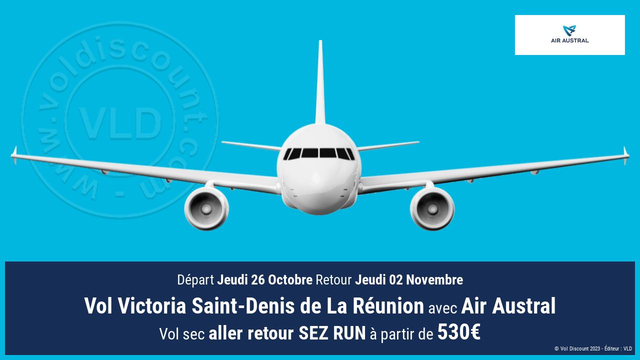Vol Victoria Saint-Denis de La Réunion Air Austral